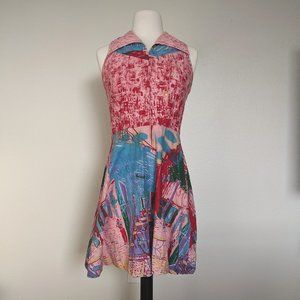 Handmade Pastel Impressionist Art Dress
